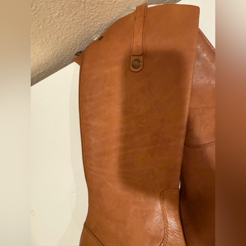 Sam Edelman Penny Whiskey Leather Tall Equestrian Back Zip Riding Boots - Picture 13 of 16